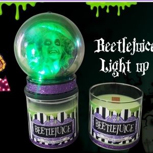 Beetlejuice Oracle Light Up Scented Candle Novelty Lime Green Batteries included